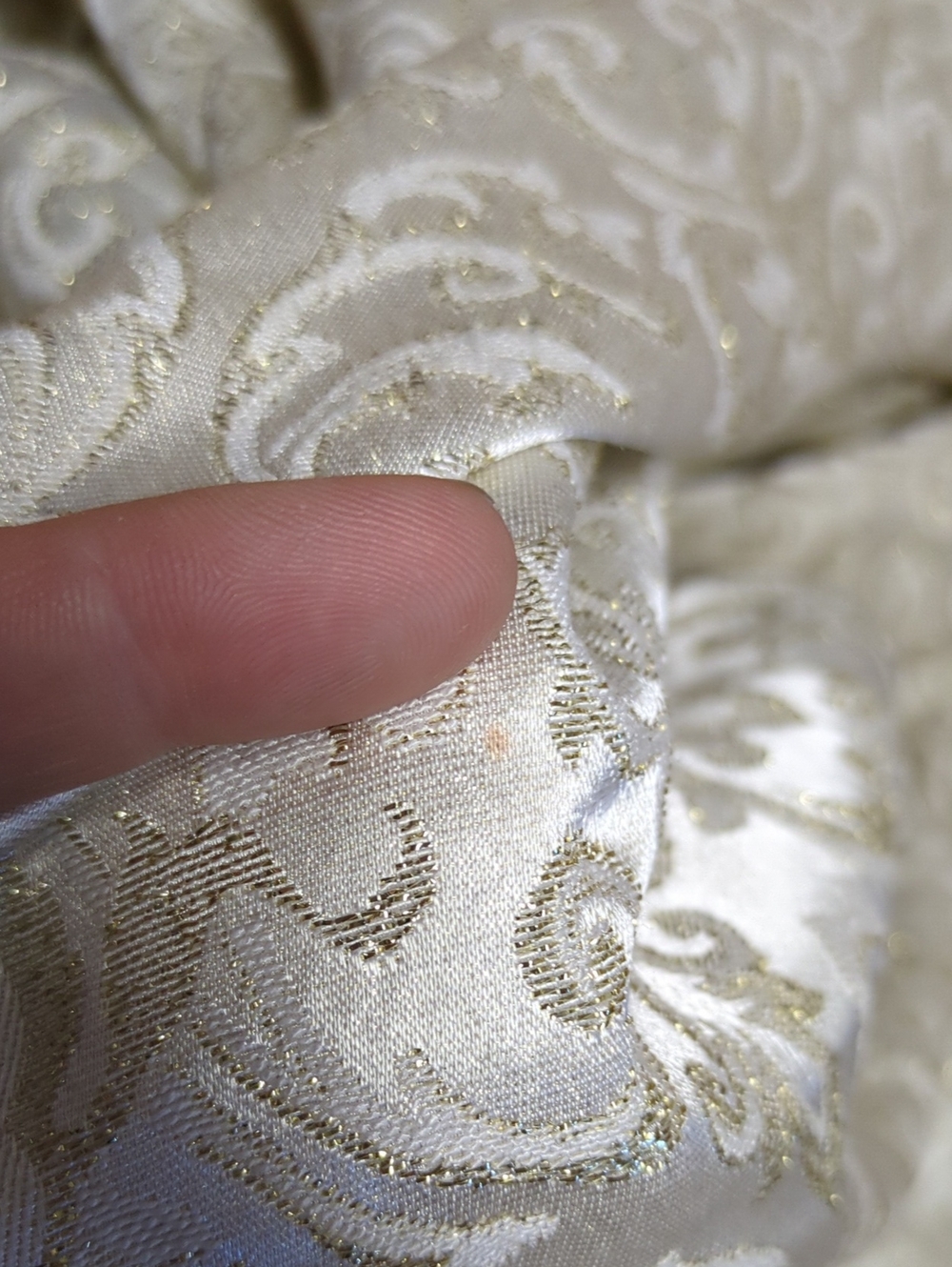 Renaissance Baroque Ivory Gold Girls Square Neck Dress Size Small* - Picture 15 of 15